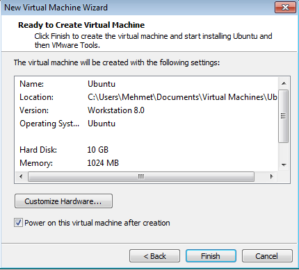 vmware kurulumu