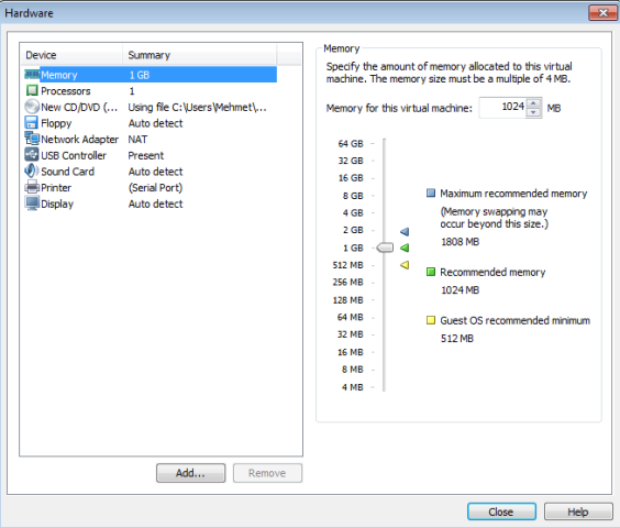 vmware kurulumu