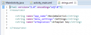 android arka plan resmi ekleme